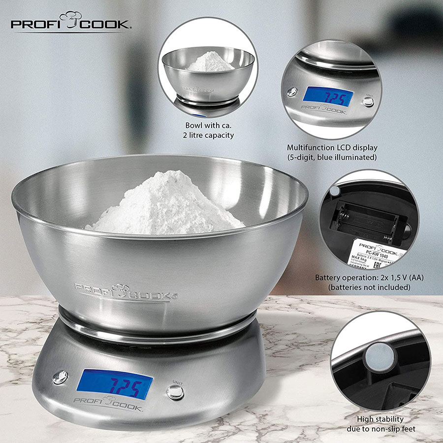 مشخصات ترازو آشپزخانه پروفی کوک مدل Profi Cook PC-KW 1040