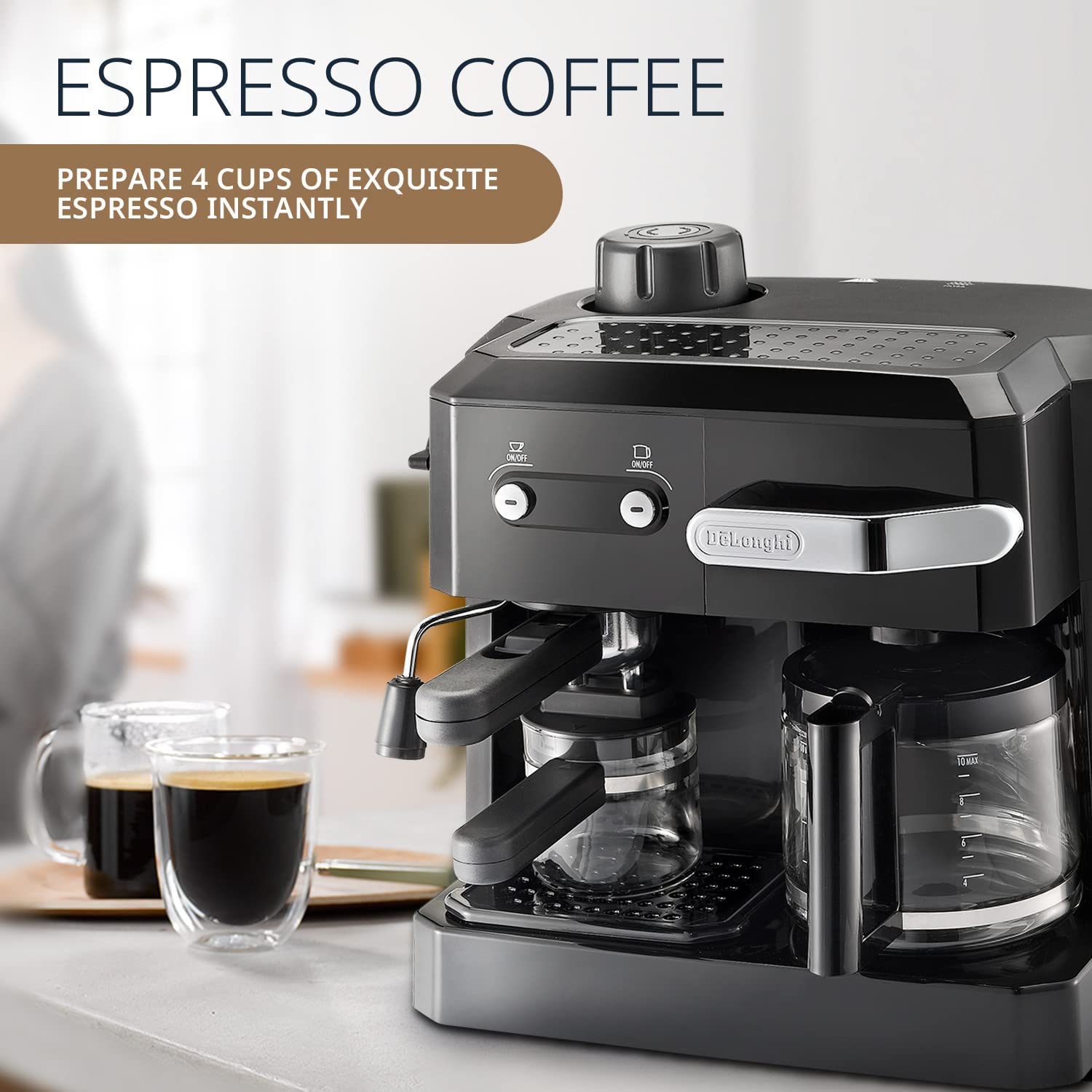 امکانات اسپرسوساز دلونگی مدل Delonghi espresso maker BCO320