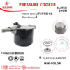 خرید زودپز سه کاره روگازی ٨ لیتری لایف اسمایل مدل LifePRE-8L