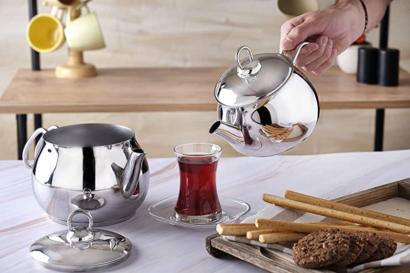 قیمت کتری و قوری کرکماز آلیا مدل Korkmaz Alia A047 Teapot Set