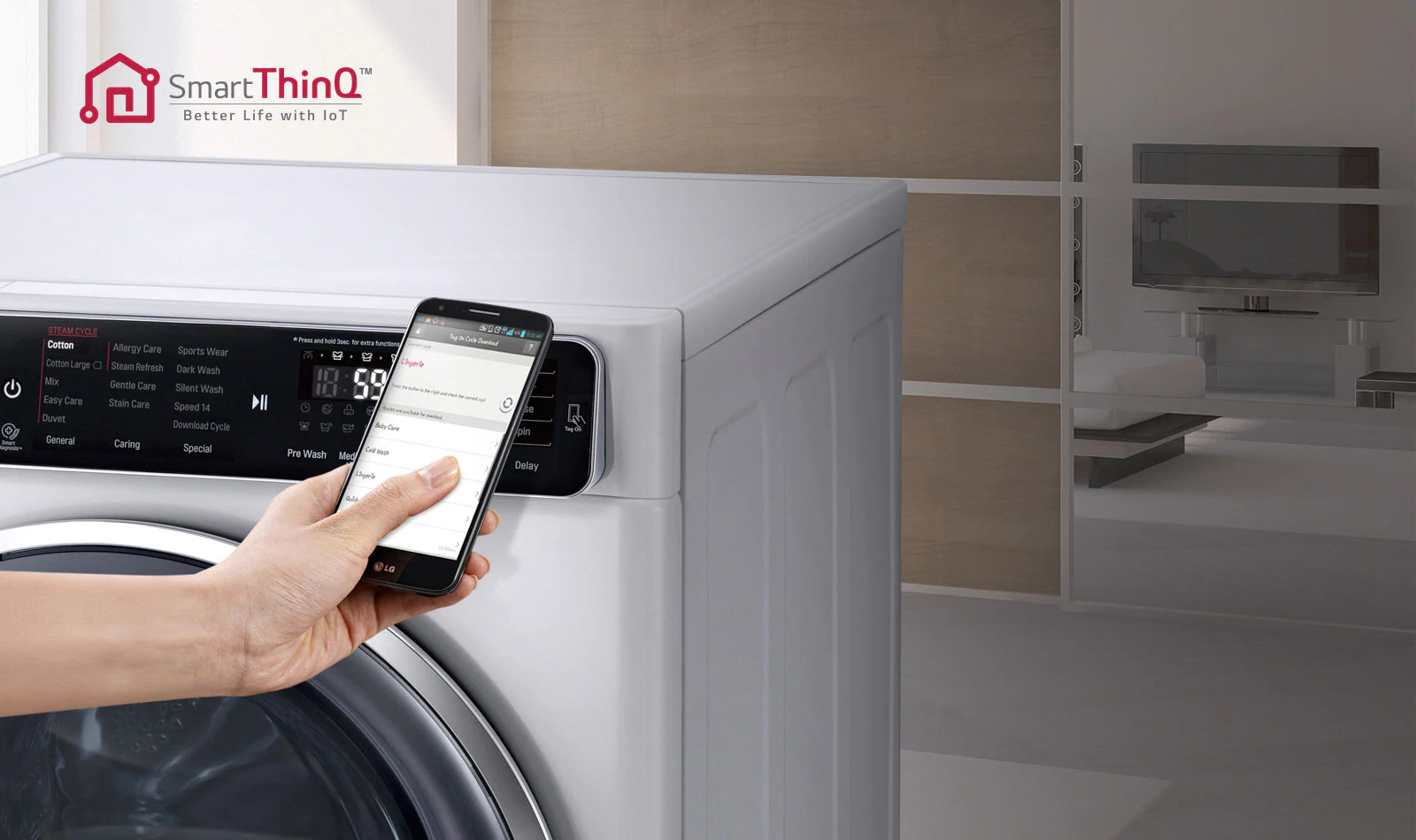 کیفیت ماشین لباسشویی ال جی مدل LG F4J5TNP3W Washing Machine 8Kg
