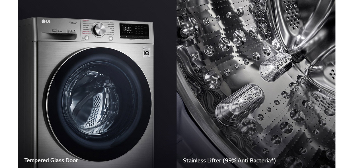 مشخصات ماشین لباسشویی ال جی مدل LG WV4149AVP Washing Machine 8Kg