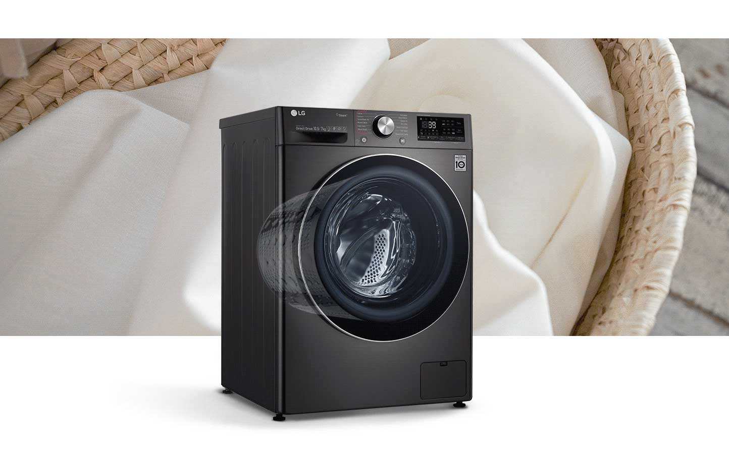 ماشین لباسشویی ال جی مدل LG F4V9RCP2E Washing Machine 10.5Kg