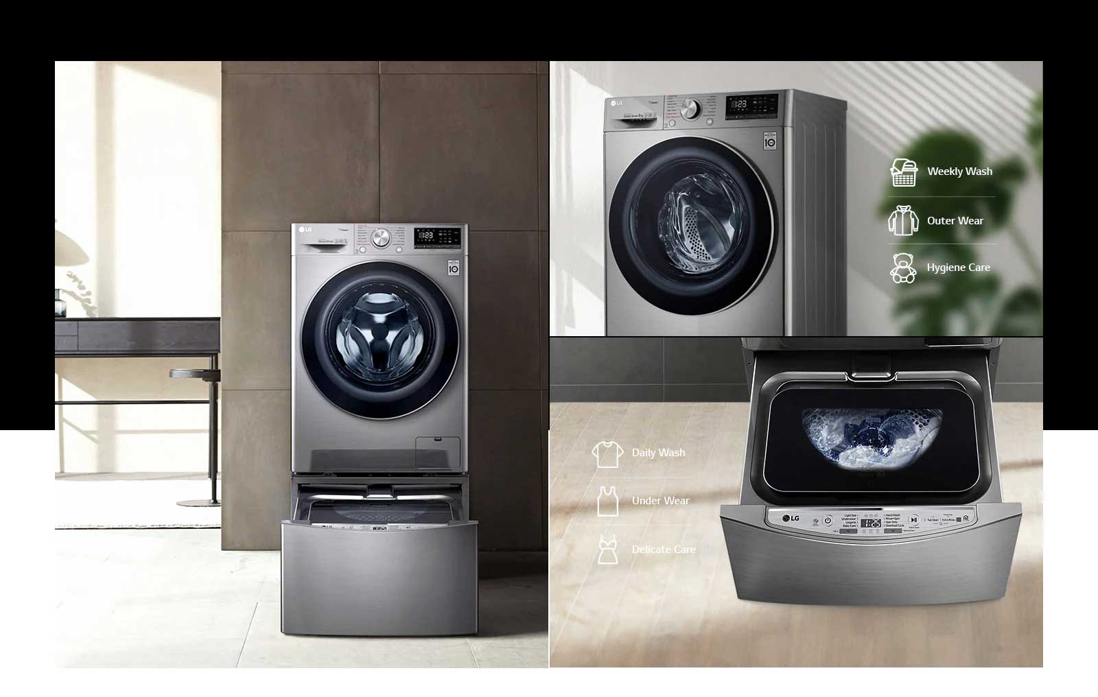 قیمت ماشین لباسشویی ال جی مدل LG F4V5RYP2T Washing Machine 10.5Kg
