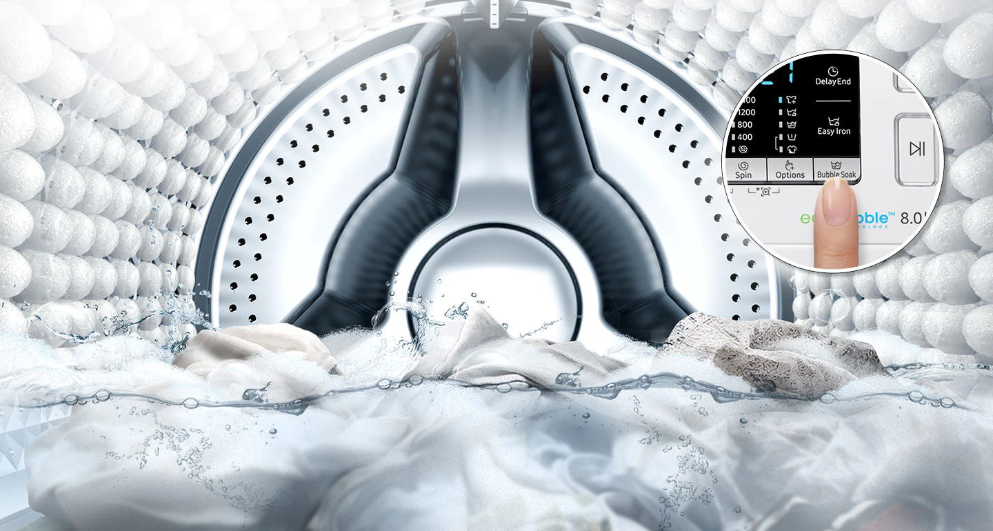 امکانات ماشین لباسشویی سامسونگ مدل Samsung WW90K54E0UW AddWashᵀᴹ front loader washing machine 9KG