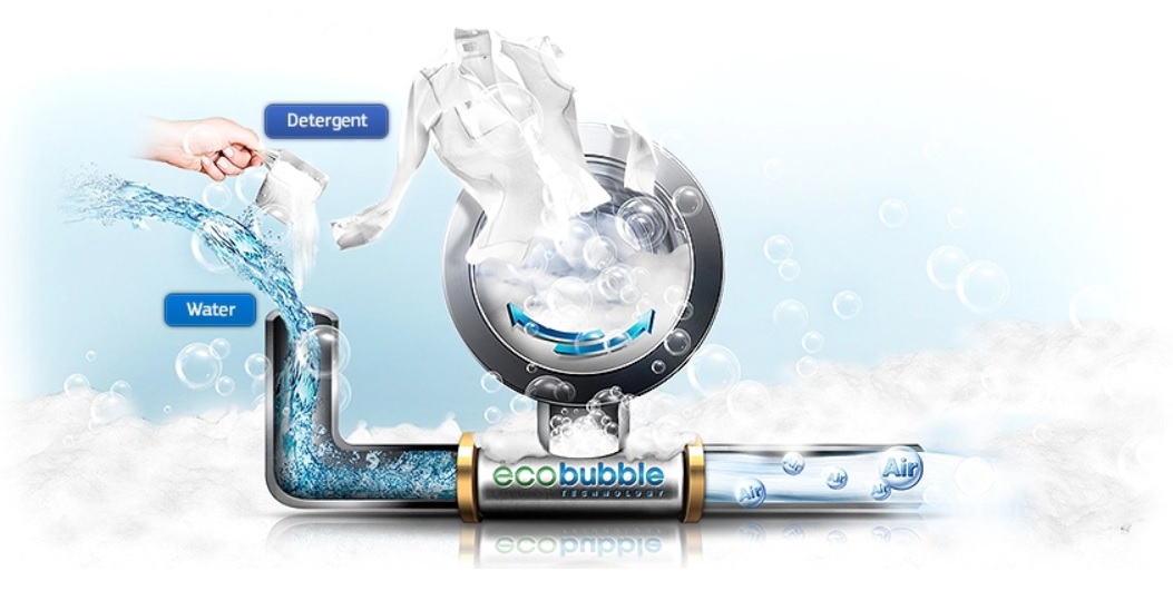 امکانات ماشین لباسشویی 8 کیلویی سامسونگ مدل Samsung washing machine EcoBubble™, 8kg WW80J5555FW1FH