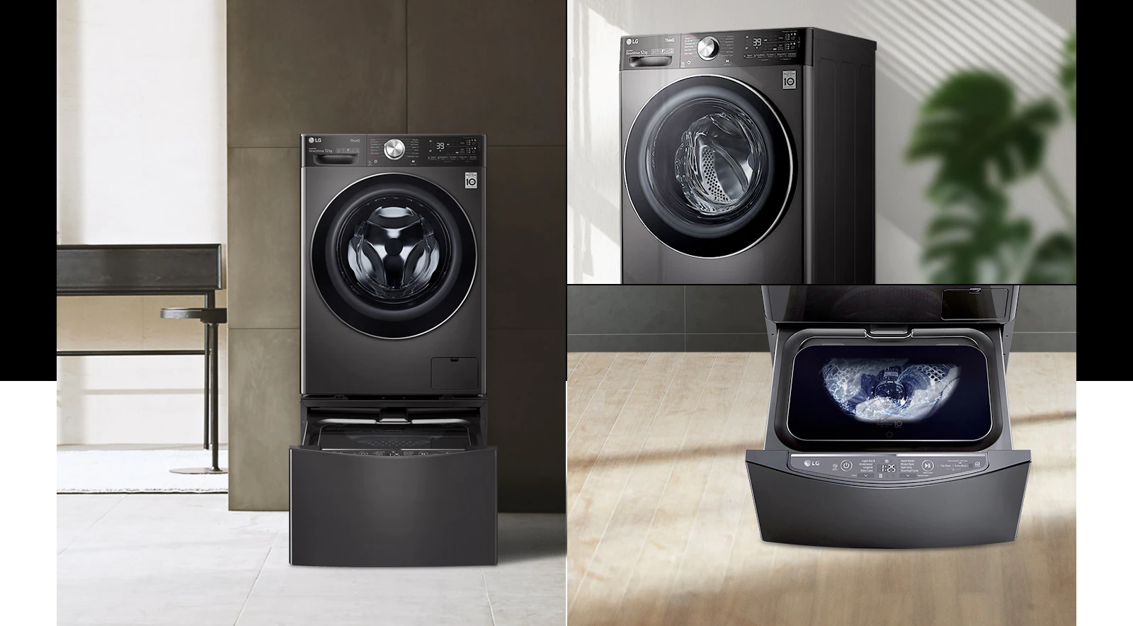خرید ماشین لباسشویی ال جی مدل LG WDV1260BRP Washing Machine 12Kg