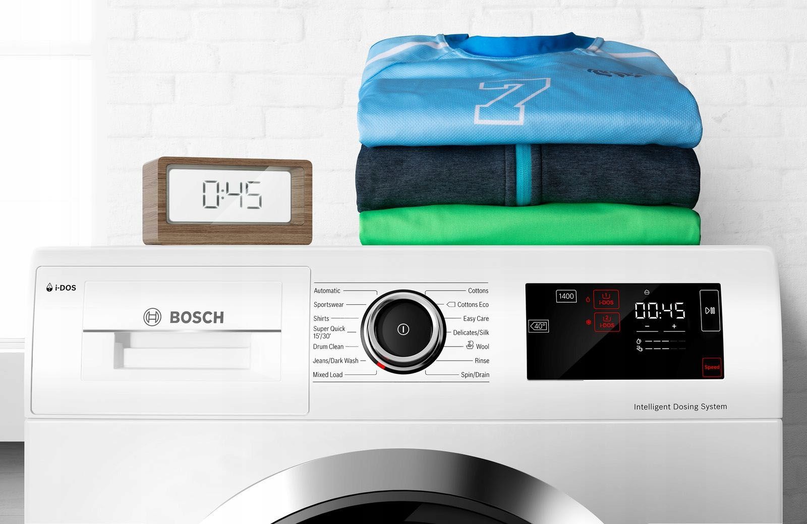 امکانات ماشین لباسشویی بوش مدل BOSCH WAT28682ME Washing Machine 9kg