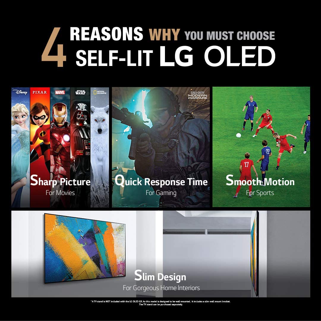 امکانات تلویزیون ال جی مدل LG BX 55 inch Class 4K Smart OLED TV
