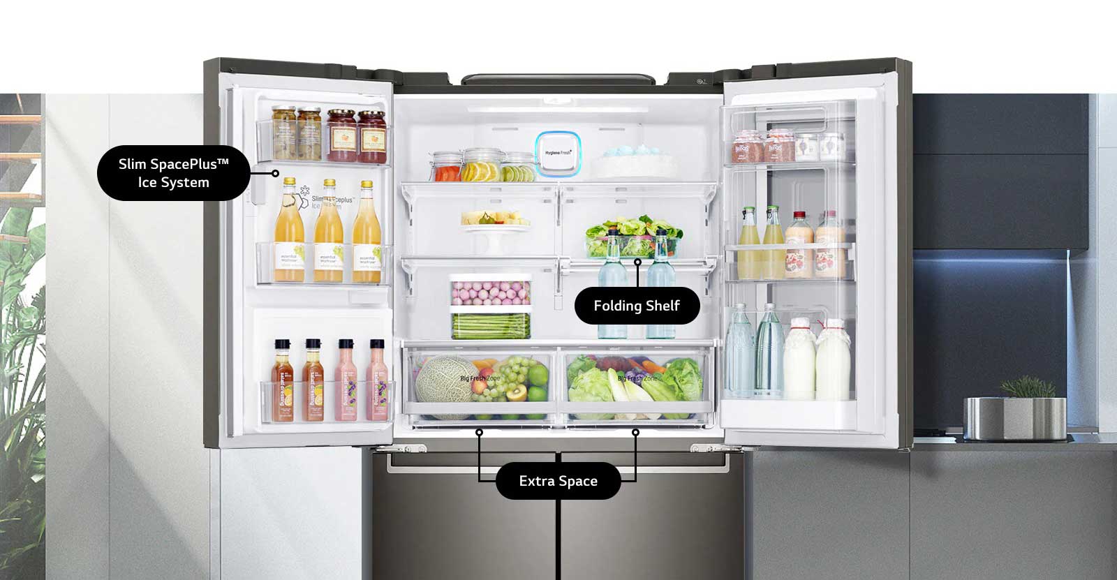 امکانات LG refrigerator GRX-334DPB