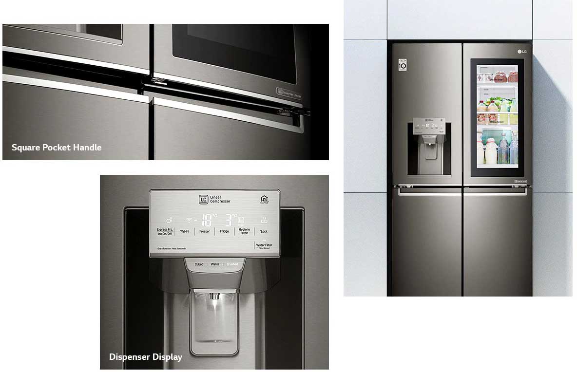خرید LG refrigerator GRX-334DPB