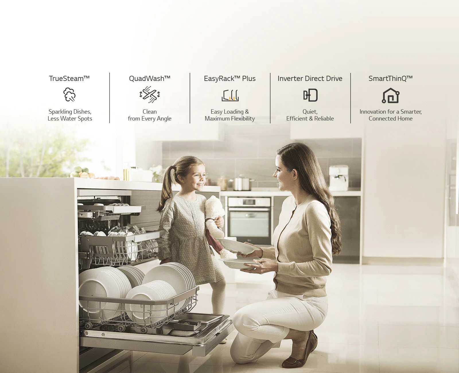 قیمت ماشین ظرفشویی ١٤ نفره ال جی مدل LG dishwasher DFB425FP