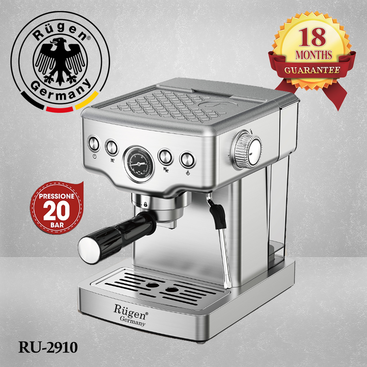قیمت اسپرسوساز روگن مدل espresso coffee machine Rugen RU-2910