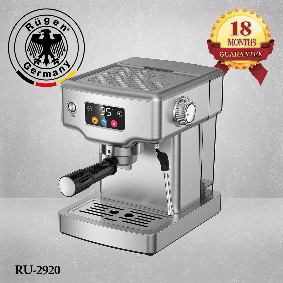 اسپرسوساز روگن مدل espresso coffee machine Rugen RU-2920