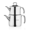 مشخصات و قیمت کتری و قوری کرکماز مدل Korkmaz PROLINE A274 Kettle and Teapot