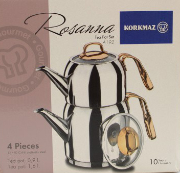 ویژگی های کتری و قوری کرکماز مدل Korkmaz ROSANNA A192 Kettle and Teapot