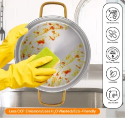 ست قابلمه 16-20-24 استیل P12 لایف اسمایل مدل LIFEP12-6-2
