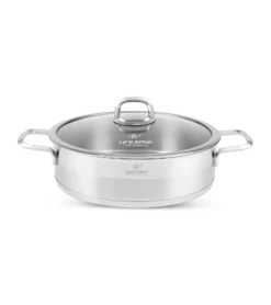ماهیتابه 32 دودسته استیل P12 لایف اسمایل مدل LIFEP12SHR32
