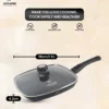 ماهیتابه 28 تک دسته مربع گرانیت FLCM لایف اسمایل مدل FLCMGL-28