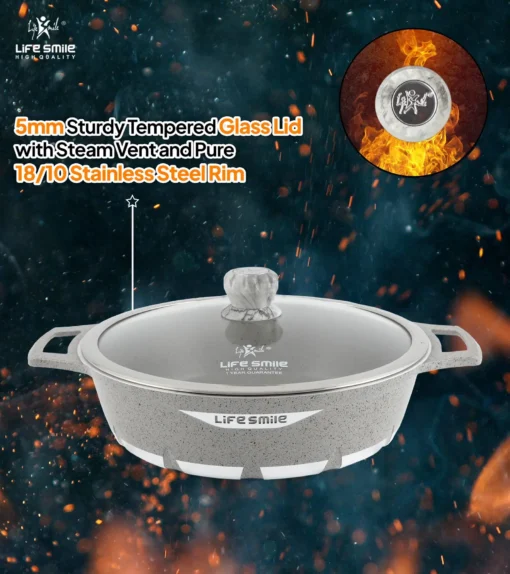 ماهیتابه 24 دودسته گرانیت FLCM لایف اسمایل مدل FLCMSHR24