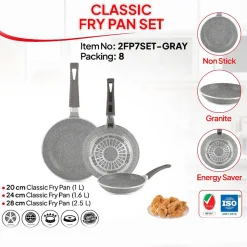 سرویس تابه گرانیتی 3 پارچه لایف اسمایل مدل 2FP7set