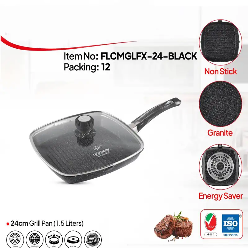 سفارش تابه گریل لایف اسمایل مدل FLCMGL-24