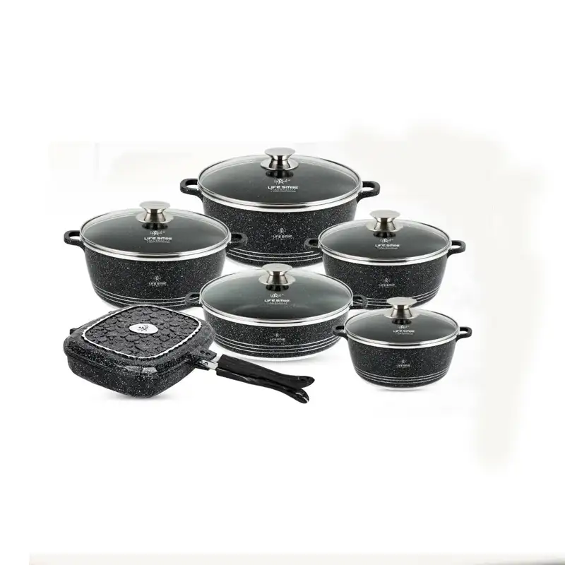 قیمت سرویس قابلمه گرانیتی لایف اسمایل مدل LIFEP7