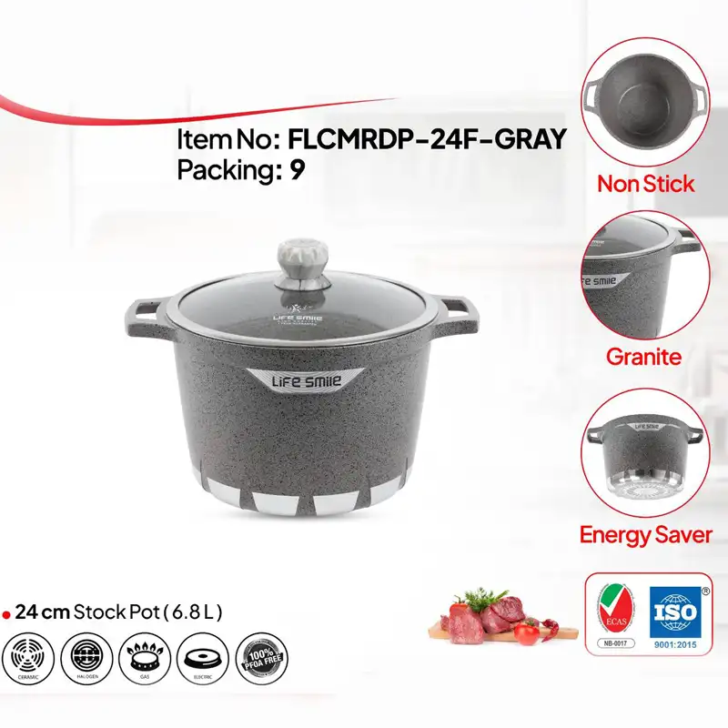 خرید آنلاین قابلمه لایف اسمایل سایز 24 مدل FLCMRDP-24F