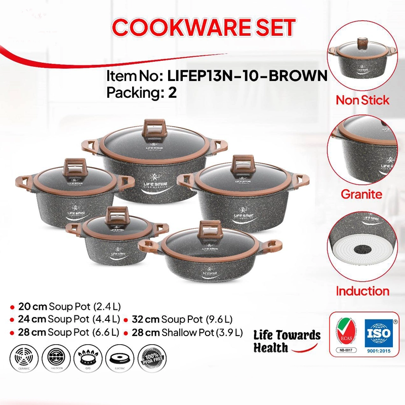 کاربرد سرویس قابلمه 10 پارچه گرانیتی لایف اسمایل مدل LIFEP13N