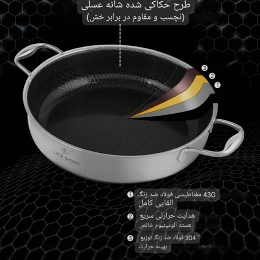کاربرد سرویس قابلمه لایف اسمایل مدل P-18 ۱۲ پارچه استیل کف لیزری