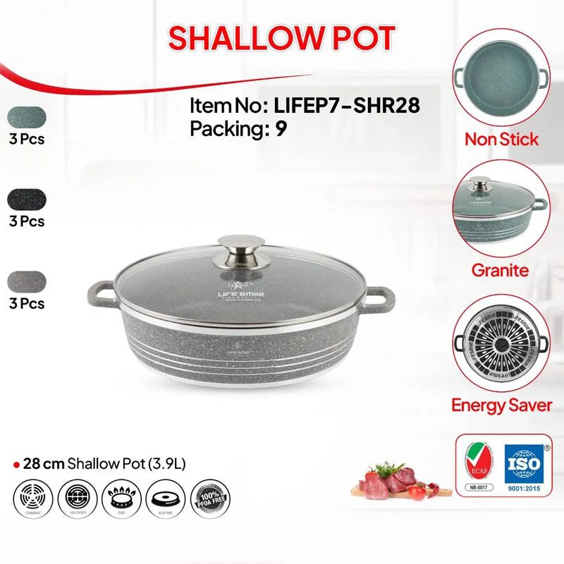 مزایای تابه گرانیتی لایف اسمایل مدل LIFEP7 SHR28
