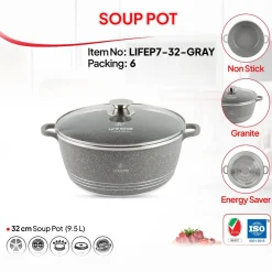 مزایای قابلمه گرانیتی لایف اسمایل مدل LIFEP7-32