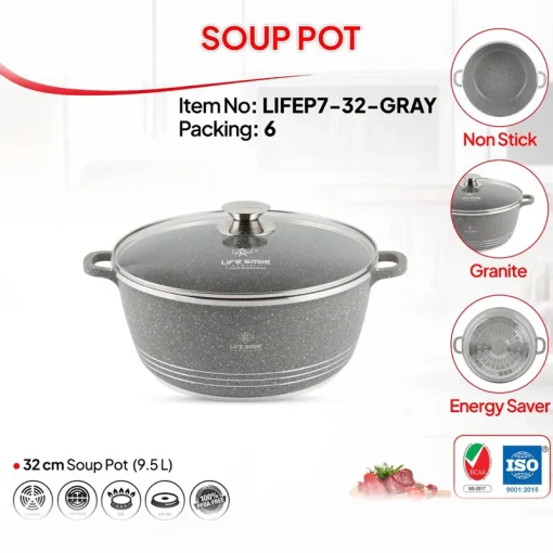 مزایای قابلمه گرانیتی لایف اسمایل مدل LIFEP7-32