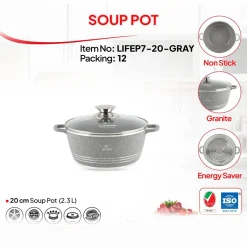 مزایای قابلمه 20 لایف اسمایل گرانیت LIFEP7-20