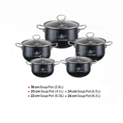 سرویس قابلمه 10 پارچه لایف اسمایل لعابی مدل NMLP-10S-F1