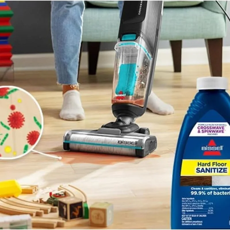 ویژگی های جاروبرقی عصایی و زمین شوی بیسل مدل HF2 3845E