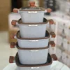 قیمت سرویس قابلمه ۱۰ پارچه مربعی روگن مدل Ru-7015