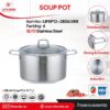 قابلمه تکی سایز 28 استیل لایف مدل Lifep12-28silver