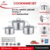 سرویس قابلمه 6پارچه استیل لایف اسمایل اصلی مدل LIFEP12-6