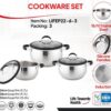 سرویس قابلمه ۶ پارچه استیل لایف اسمایل مدل LIFEP22-6-3