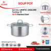 قابلمه تکی سایز ۲۴ استیل لایف مدل Lifep12-24silver