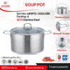 قابلمه تکی سایز 32 استیل لایف مدل Lifep12-32silver