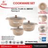 ست قابلمه گرانیتی 6 پارچه لایف اسمایل FLHM-S-3 - تصویر 2