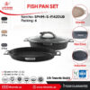 تابه ماهی دبل گرانیتی سایز 42 لایف اسمایل مدل SPHM-S-FI42 Dub24