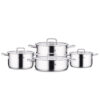 سرویس قابلمه 8 پارچه استیل کرکماز A2931 Stella - Image 2