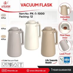 فلاسک وکیوم یک لیتری لایف‌اسمایل مدل FK-1-1000