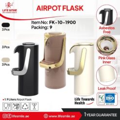 فلاسک ایرپات وکیوم ۱.۹ لیتری لایف‌اسمایل مدل FK-10-1900