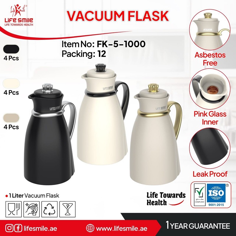 فلاسک وکیوم یک لیتری لایفاسمایل مدل FK-5-1000