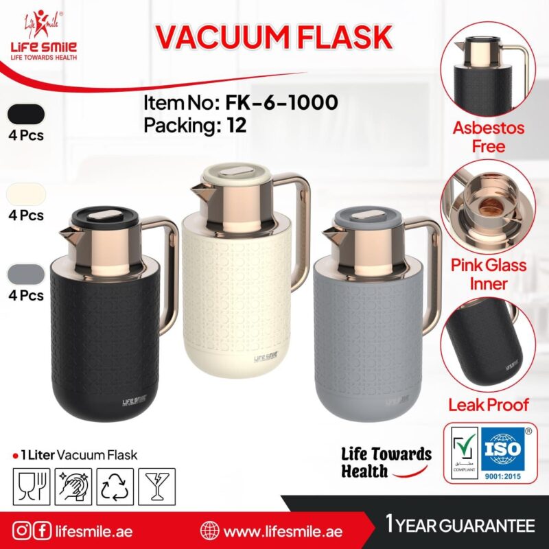 فلاسک وکیوم یک لیتری لایفاسمایل مدل FK-6-1000