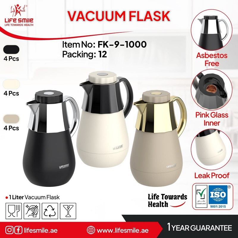 فلاسک وکیوم یک لیتری لایفاسمایل مدل FK-9-1000